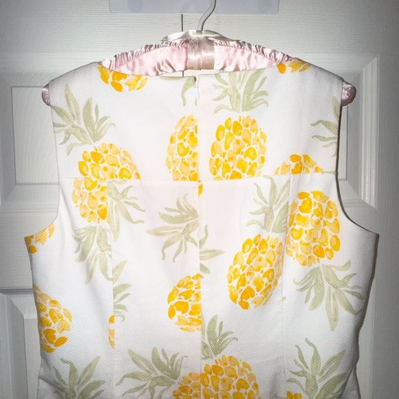 Brooks Brothers Pineapple Print Shift Dress preppy style Size 10. EUC - Picture 3 of 15